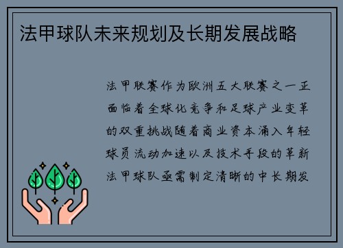 法甲球队未来规划及长期发展战略